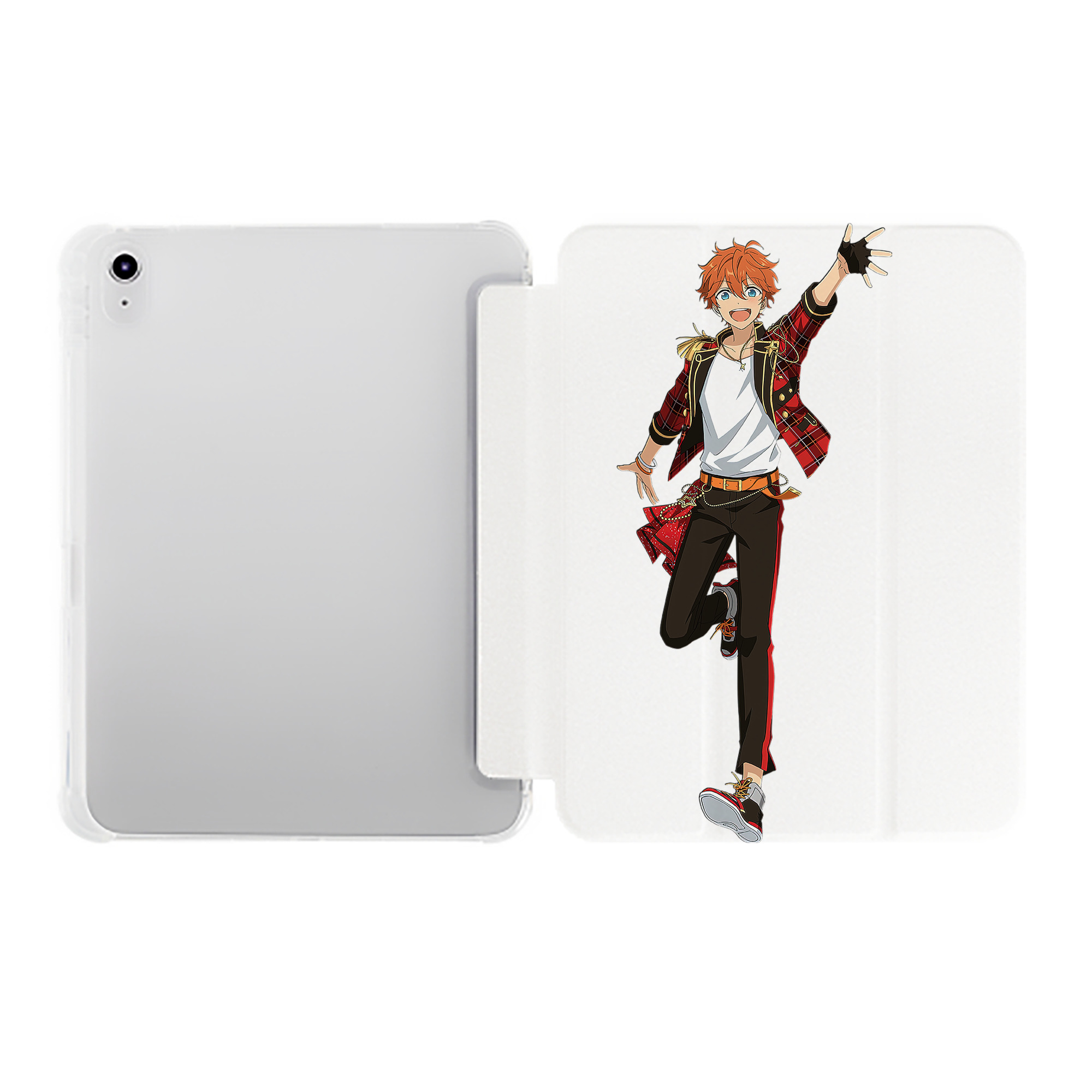（画像用） あんさんぶるスターズ! Ensemble Stars IPad ケース ペン収納付き 三つ折りスタンド PUレザー×シリコン 対応機種9.5/10.5/10.9インチ